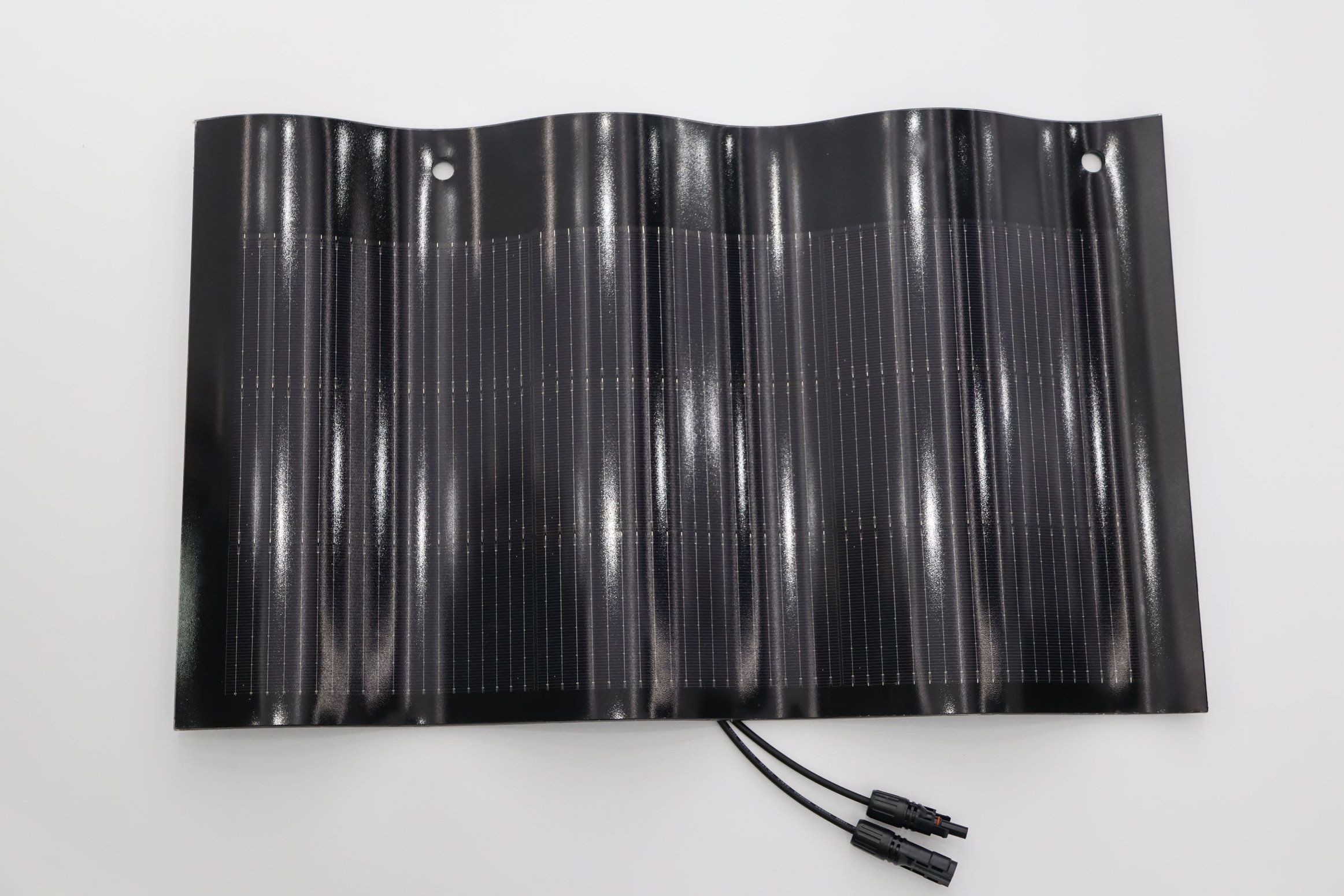 XSDCM-50-H Curved BIPV Transparent Double Glass Solar Tile for Rooftop ...