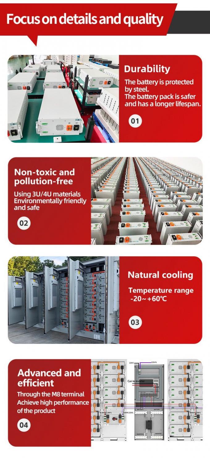 High Pressure Rack Mount Lithium Battery 30kwh / 100kwh AGM Energy ...