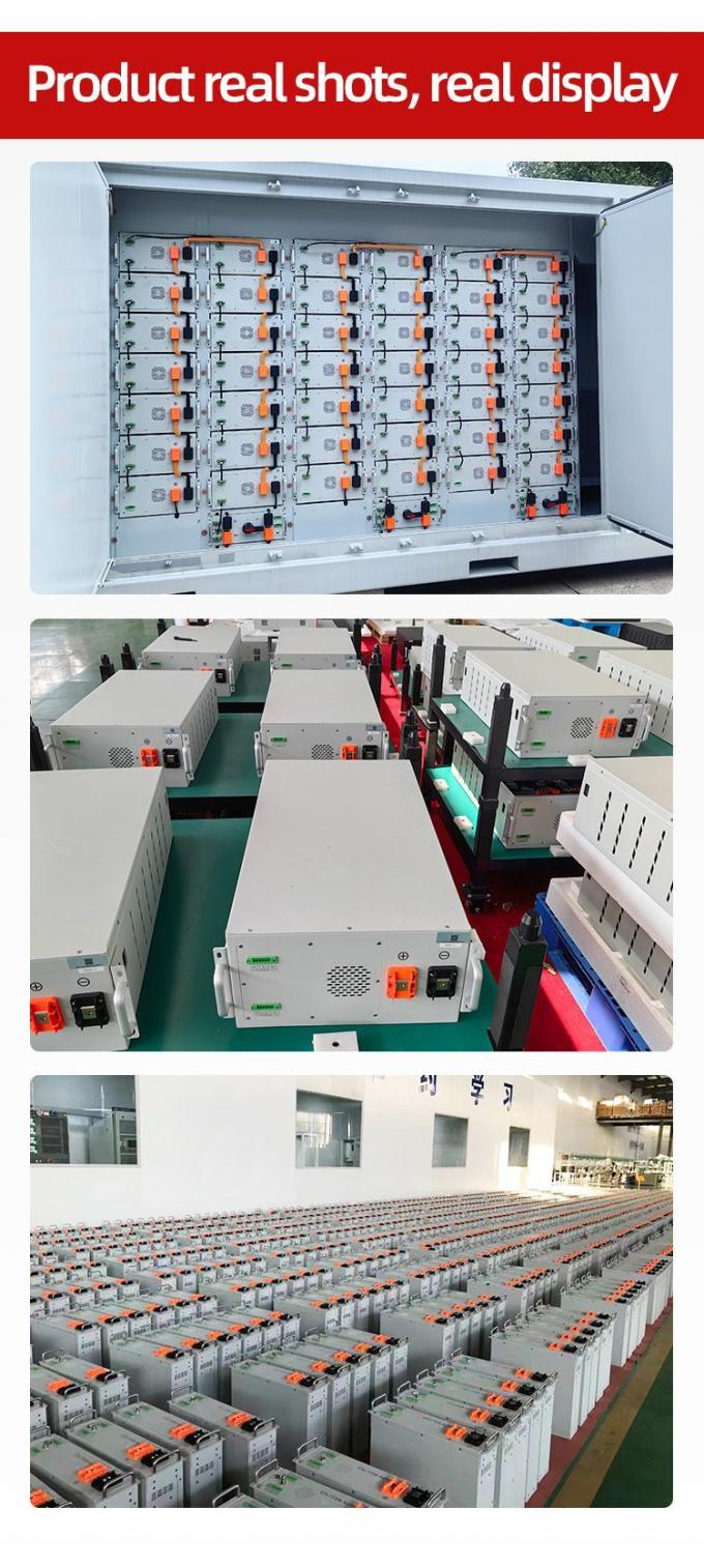 Containerized Lithium Racks 51.2V Rack Mounted Lithium Battery 100ah 280ah Solar System Energy ...