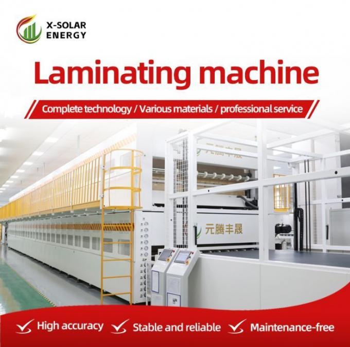 Industrial Fully Automatic MDF Thermal Film Sheet Hot Press Dry Solar Module Production Line Laminating Machine