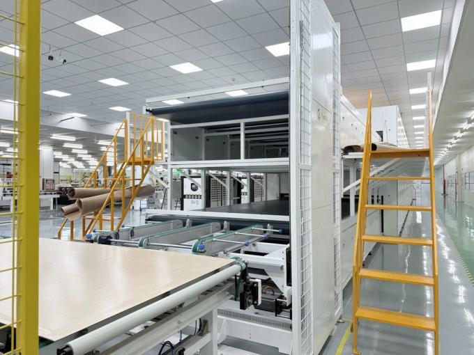 Industrial Fully Automatic MDF Thermal Film Sheet Hot Press Dry Solar Module Production Line Laminating Machine