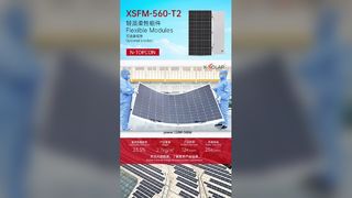 580W Soft Solar Panel For Roof Material