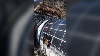 Flexible modules enable the tunnel to generate its own electricity